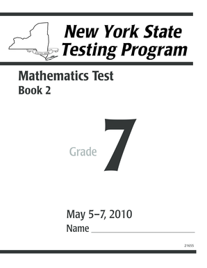 Grade 7 Mathematics Test