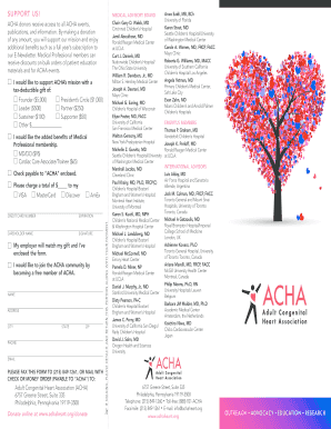 ACHA Donation Form