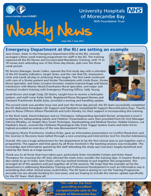 Emergency Department at the RLI are setting an example - uhmb nhs