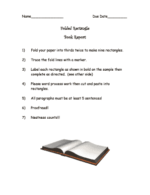 Book Report Template