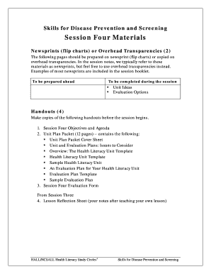 Health Literacy Unit Plan Template