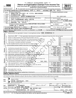 IRS Form 990 2011