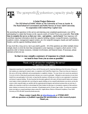 Nonprofit Capacity Needs Survey