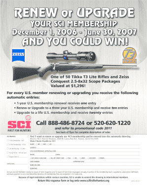 Safari Club International Membership Renewal and Upgrade Campaign
