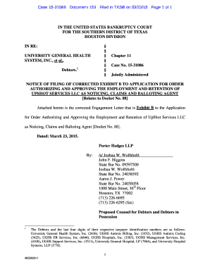 Request memo - Case 1531086 Document 152 Filed in TXSB on 03/23/15 Page 1 of 1