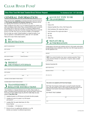 IRA Asset Transfer/Direct Rollover Request