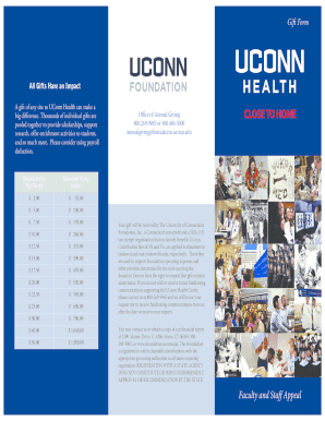 UConn Health Gift Form