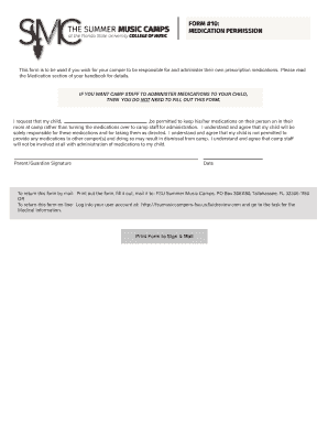 Medication Permission Form