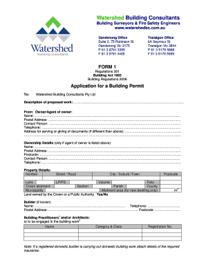 Application for a Building Permit