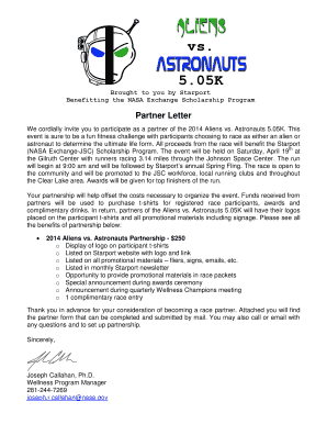 Partner Letter - Starport Website - NASA - starport jsc nasa