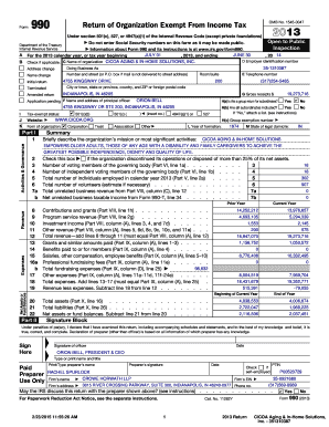 Form 990 Return of Organization Exempt From Income Tax