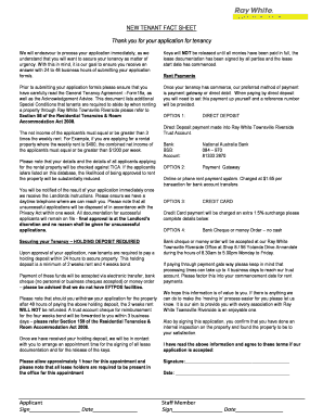 Queensland Tenancy Application Form
