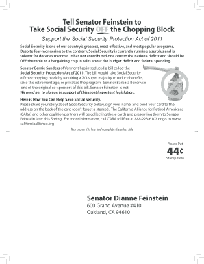 Social Security Protection Act Support Letter