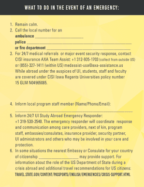 Emergency Contact Information Form