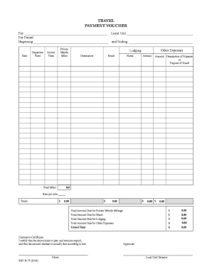 Travel Payment Voucher