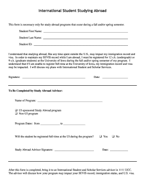 Study Abroad Program Form