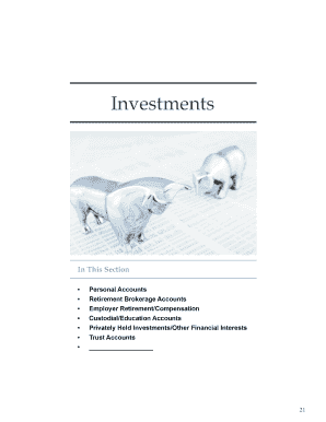 Personal and Retirement Investment Account Form