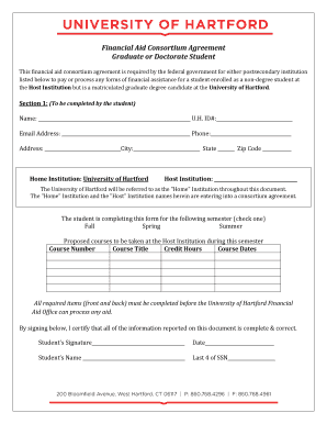 Financial Aid Consortium Agreement