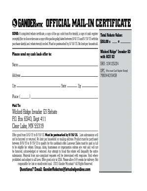 Wicked Ridge Invader G3 Rebate Form