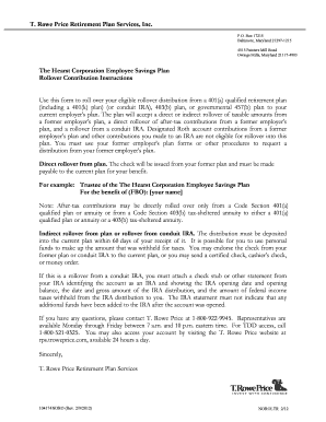 The Hearst Corporation Employee Savings Plan Rollover Contribution Form