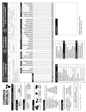 Food Order Form