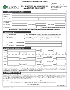 Self-Directed IRA Application