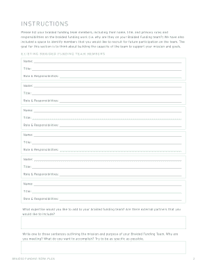 Braided Funding Work Plan Template