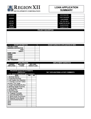 Loan Application Form
