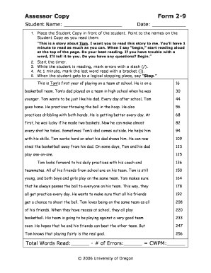 Assessor Copy Form 2-9