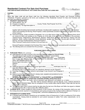 Florida Residential Purchase Agreement