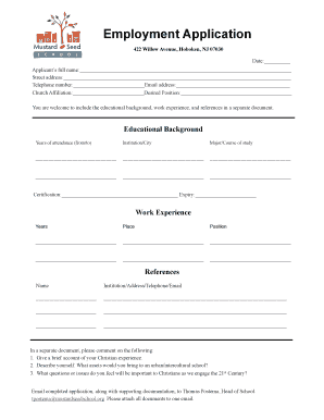 Employment Application