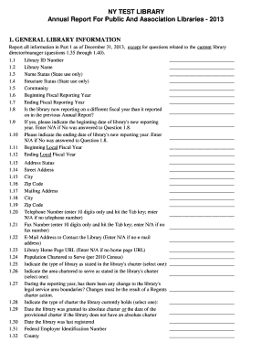 New York Annual Report for Public Libraries