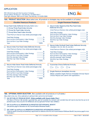 Fixed Annuity Application