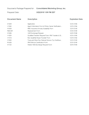 Annuity Application Form