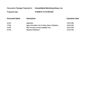 Annuity Application Form