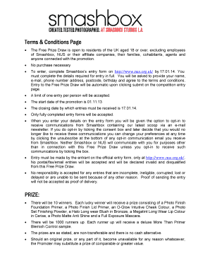 Terms Conditions Page - National Union of Students - nus org