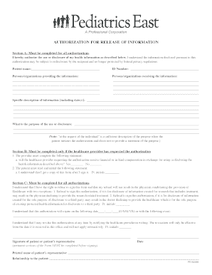 Authorization for Release of Information
