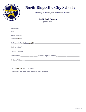 Credit Card Payment Form