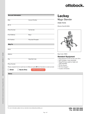 Mygo Stander Order Form
