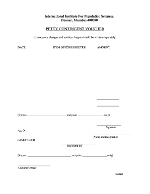 Petty Contingent Voucher