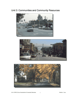 Communities and Community Resources Worksheet