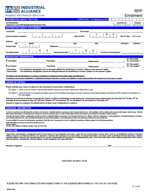 Labourer's Local 493 Supplemental Pension Plan Enrolment Form