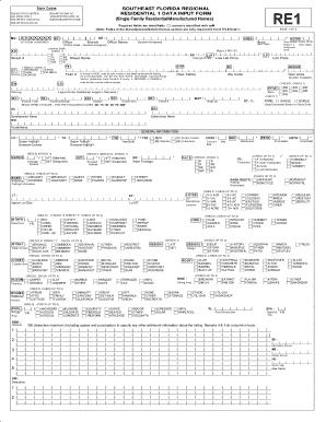 Residential 1 Data Input Form