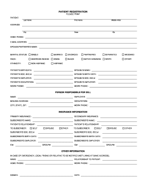 Patient Registration Form