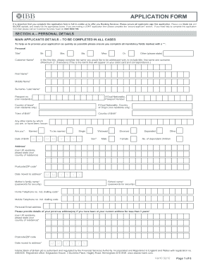 Islamic Bank of Britain Application Form