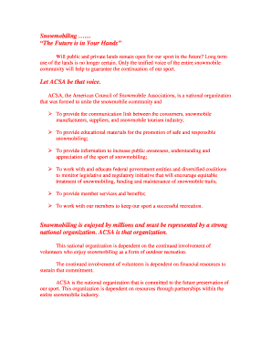 ACSA Membership Application