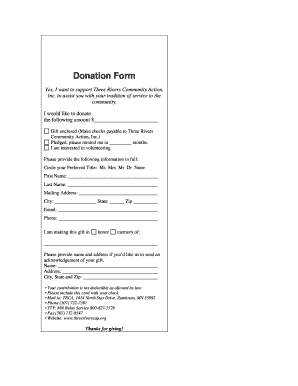 Donation Form