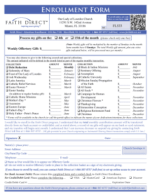 Faith Direct Enrollment Form