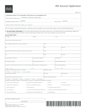IRA Account Application