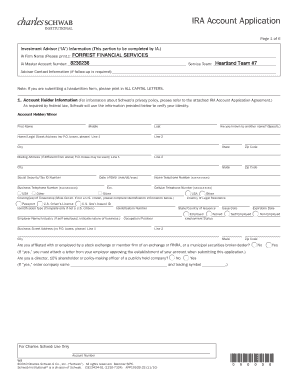 IRA Account Application